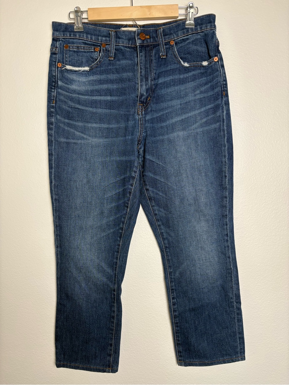 Madewell The High-Rise Slim Boyjean In Milton Wash Size 28